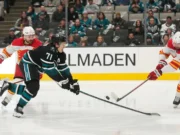 O gol de cair o queixo de Celebrini ajuda Sharks a vencer o Flames por 6-3