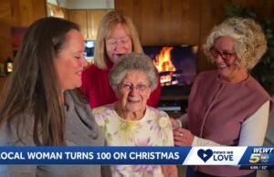 Mulher de Cincinnati comemora 100 anos no dia de Natal