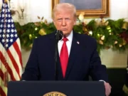Trump faz discurso nacional em discurso estilo comício culpando Biden pelo estado de sua nação