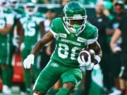 O recebedor do Saskatchewan Roughriders, Dohnte Meyers, treinará para o Miami Dolphins