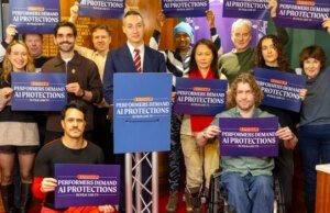 Atores britânicos e outros artistas apoiam ação industrial sobre IA após votação esmagadora