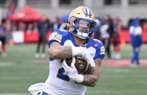 Brady Oliveira assina extensão de contrato de três anos com Winnipeg Blue Bombers