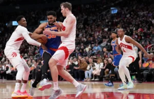 Jakob Poeltl sai pelo Raptors x Celtics, mas RJ Barrett melhora