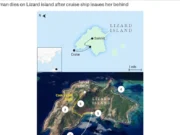 Navio de cruzeiro atinge recife de coral na primeira viagem desde que abandonou passageiro na ilha