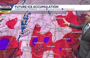 Chuva congelante de domingo à noite até segunda-feira pode causar estradas escorregadias e cortes de energia dispersos (27/12/25)
