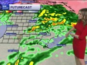 Domingo chuvoso e quente, segunda-feira com neve e vento