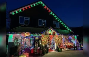 Família ‘adora espalhar alegria’ com luzes de Natal