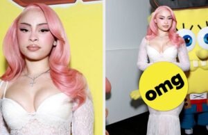 Vestido nu transparente da Ice Spice em "O filme do Bob Esponja" A triagem está gerando um debate online