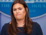 Sarah Huckabee Sanders tropeça ao tentar distorcer a hipocrisia terrorista de Trump