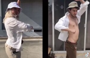 Esta tendência de dança viral surreal está de volta para fazer com que todos cortem lenha ao som da mesma música