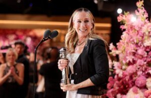 Sarah Jessica Parker tem uma reunião emocionante de ‘Sex and the City’ ao receber o Prêmio Globo de Ouro, brinca que ela tem uma ‘residência permanente’ na HBO