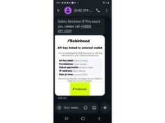 Aviso de fraude de texto do Robinhood: não ligue para este número