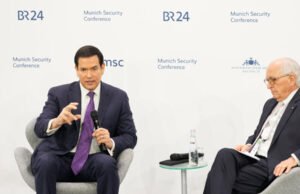 Discurso de Rubio aos aliados europeus assume tom mais suave, mas mantém postura firme