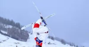 Acrobacia de esqui: um Québécoise com a melhor descida de sua carreira