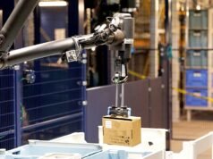 Amazon prateleiras robô de armazém Blue Jay