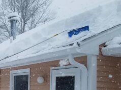 Está nevando onde você está? Espero que você tenha um ancinho no telhado