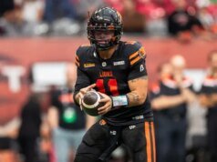 Jeremiah Masoli, um dos sete jogadores selecionados para o programa de mentoria CFL