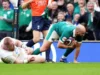 Steve Borthwick voltando à prancheta após a derrota da Inglaterra para a Irlanda