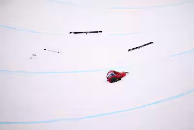 Vítima de uma rampa terrível, Cassie Sharpe fez uma cruz no final