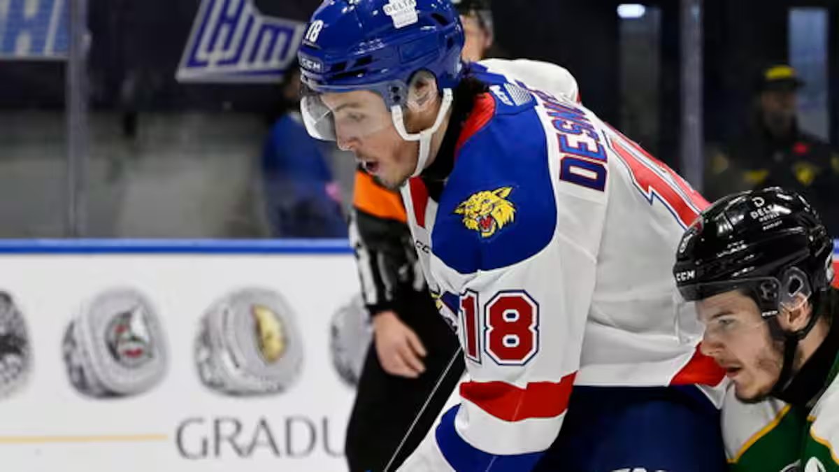 LHJMQ: uma partida de seis pontos para Caleb Desnoyers