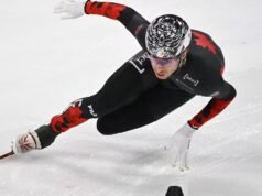 Patinagem de vitesse corte pista 1000m: William Dandjinou é carté du podium à la toute fin