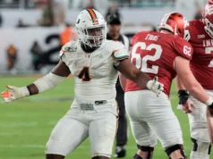 As medidas de Rueben Bain Jr. no comprimento do braço serão um tema quente para o topo do Draft da NFL