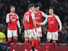 Quem o Arsenal enfrentará nas oitavas de final da Liga dos Campeões