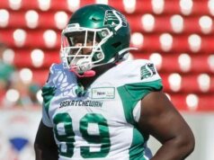 Hamilton Tiger-Cats contrata ex-Saskatchewan Roughriders DL Charbel Dabire