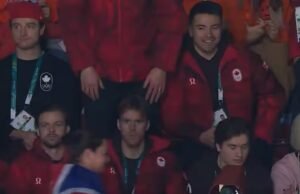 Nick Suzuki e a equipe canadense assistiram ao final do relacionamento mixte en patinage de vitesse… Nathan MacKinnon também!