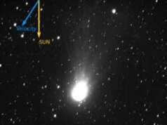 Missão Júpiter captura imagem rara do cometa interestelar 3I/Atlas em sua saída