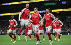 Estrela do Arsenal acusada de atuação ‘louca’ durante momento crucial do derby do norte de Londres