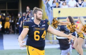 Oficial: Edmonton Elks tornou Coulter Woodmansey o atacante ofensivo mais bem pago na era do teto salarial CFL