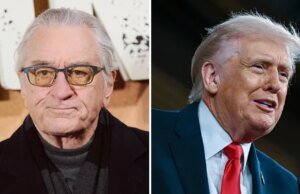 Donald Trump ataca Robert De Niro por dizer aos americanos para ‘resistirem’ ao presidente: ‘Uma pessoa doente e demente com um QI extremamente baixo’