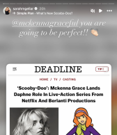 Sarah Michelle Gellar elogia o elenco de ‘Scooby-Doo’ de Mckenna Grace como “perfeito”