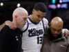 Keegan Murray, dos Kings, afastado por pelo menos 2 semanas após agravar uma torção no tornozelo