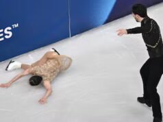 Patinagem artística: a entrada olímpica de Stellato-Dudek et Deschamps gâchée par deux gaffes