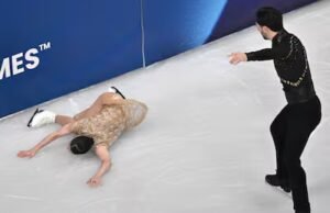 Patinagem artística: a entrada olímpica de Stellato-Dudek et Deschamps gâchée par deux gaffes