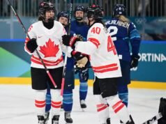 Les Canadiennes se repreendem contra a Finlândia
