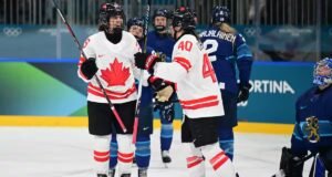 Les Canadiennes se repreendem contra a Finlândia