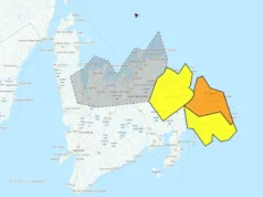 Grande tempestade de inverno deverá cobrir a maior parte do leste da Terra Nova