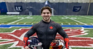 Luka Stoikos, destaque da U Sports, satisfeito com a mudança do CFL para o bobsleigh olímpico