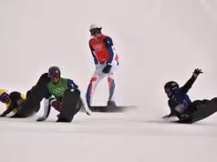 L’argent para Éliot Grondin em snowboard cross