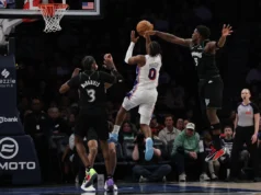 Tyrese Maxey marcou 39 e 76ers acertou 21 cestas de 3 pontos na vitória por 135-108 sobre o Timberwolves