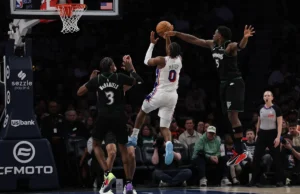 Tyrese Maxey marcou 39 e 76ers acertou 21 cestas de 3 pontos na vitória por 135-108 sobre o Timberwolves