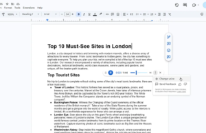 Testei os novos resumos de áudio de IA do Google Docs e eles economizam muito tempo