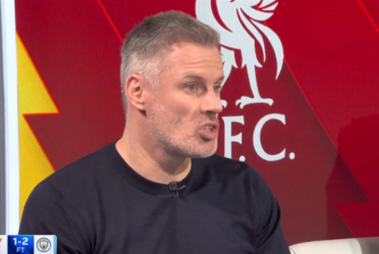 ‘É uma loucura’ – Jamie Carragher bate estrela do Liverpool após derrota para o Manchester City