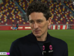 Keith Andrews reclama da estrela do Arsenal após empate em Brentford