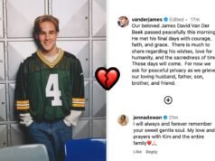 Celebridades reagem à morte de James Van Der Beek