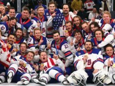 Sim, comemore o time masculino de hóquei dos EUA