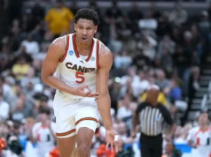 Malik Reneau marca 24 pontos enquanto Miami se afasta do Missouri no final da vitória por 80-66 no torneio da NCAA